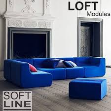 Stand sofa modules can be used to create stands in different sizes. Loft A Modular Sofa Softline