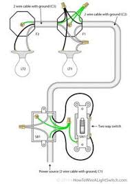 Making on/off light from two end is more comfortable when we. Image Of Wiring Diagram For House Light A Simple Two Way Switch Used To Operate Two Lights With Th Electrical Wiring Home Electrical Wiring Light Switch Wiring