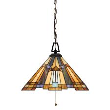 Give your living room or dining room a splash of sophisticated color with a tiffany ceiling light in flush mount, pendant, chandelier and other fixture styles. Inglenook Stained Glass Tiffany Pendant Lamp Ideas4lighting Sku12652i4l