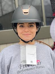 Christmas came early this year for Kristina Donza! She is loving the fit  and look of her new SAMSHIELD Miss Shadowmatt with Rose Gold trim. Kristina  hails out of Five Star Performance