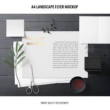 Download Download A4 Landscape Flyer Mockup For Free Flyer Mockup Flyer Mockup Free Flyer