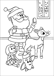 5 out of 5 stars. Rudolph With Santa Coloring Page Free Printable Coloring Pages For Kids