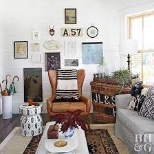 This european inspired farmhouse is the stuff. This Midwest Farmhouse Got A Masculine Makeover With A Touch Of Vintage Family Room Design Room Design Decor Interior Design