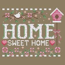 Free subversive cross stitch pattern: Spring Home Shannon Christine Designs Cross Stitch Patterns