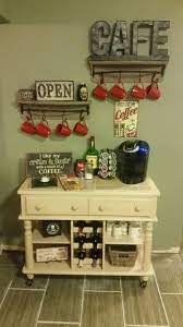 50 Diy Coffee Bar Ideas Inside The Home For Coffee Enthusiast Diy Coffee Bar Table Coffee Bar Home Home Bar Decor