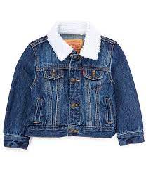 Levi S Baby Boys 12 24 Months Sherpa Denim Trucker Jacket Dillard S