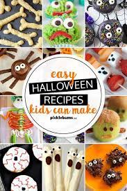 Easy Halloween Recipes Kids Can Make Halloween Halloweenrecipes Cookingwithkids Kids Halloween Food Easy Halloween Recipes Kids Recipes Kids Can Make