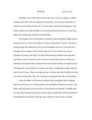 Reflection paper the course of academic writing has been a long process of writing, editing, and making sure i develop enough writing skills since i will always use them no matter what career path i choose to take. Reflection Paper On Bible Tredtri The Bible Is One Of The Most Controversial Books Up To Now Debates On Bibles Reliability And Other Issues Are Course Hero