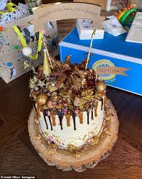 Check spelling or type a new query. Jamie Oliver Enjoys A Huge Cake For His 45th Birthday Daily Mail Online