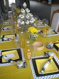 Clineff S Confections Bumble Bee Table Scape Bee Baby Shower Bee Baby Shower Theme Bee Shower