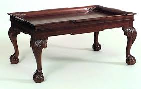 English Chippendale Style 20th Cent Mahogany Coffee Table W Gallery 37w X 24d X 18h 2500 Mahogany Coffee Table Coffee Table Table