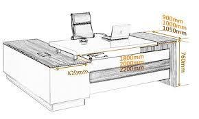 Image Result For Executive Table Dimension Office Table Design Office Reception Table Design Office Table