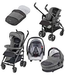 Recaro Akuna Travel System Asphalt Grey Travel System Baby Strollers Recaro
