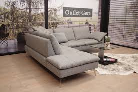 Lowest price of the summer season! K W Polstermobel Eckgarnitur Sofa Modell 0205 In Stoff Outlet