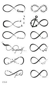 Endlessly Infinitely Endless Small Temporary Tattoo Fake Tattoo 2 2x4 1 Inch X213 Onlineartschool Maste Infinity Tattoo Designs Fake Tattoos Infinite Tattoo