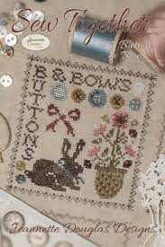 Button with cross stitch free icon. Jeannette Douglas Sew Together 5 Buttons Bows Cross Stitch Pattern 123stitch