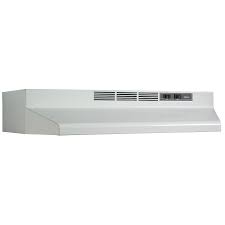 F404201 Broan 42 Inch Convertible Under Cabinet Range Hood 230 Max Blower Cfm White