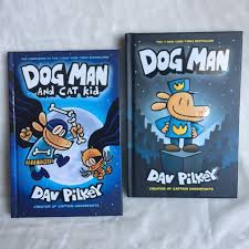 Two Hardcover Dog Man Books By Dav Pilkey The Only Flaw Is Each Book Has An Inscription On The Front Page Otherwise They Are In Perf Dog Man Book Man Books