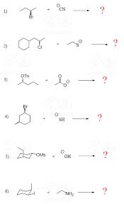 Draw The Mechanism And Show The Products With Correct Stereochemistry For The Following Sn2 Reactions Chemistry Chemistry Lessons Organic Chemistry Study