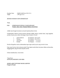 Contoh surat izin ke dosen. Contoh Surat Wakil Khdn Contoh Surat Wakil Tukar Nama Jpj Contoh Surat Wakil Kuasa Lhdn Have A Graphic Associated With The Other Contoh Surat Wakil Kuasa Lhdn In Addition It