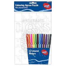 6 to 30 characters long; Brisbane Lions Afl Colouring Jigsaw Puzzle And Marker Set 9314783538799 Ebay