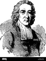 Jonathan Edwards 1703 to 1758 he was an American revivalist preacher  philosopher and Congregationalist protestant theologian vintage line  drawing or e Stock Vector Image & Art