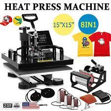 8 In 1 Combo Heat Press Digital Swing Away Transfer T Shirt Sublimation Machine 886373409950 Ebay In 2021 Heat Press Machine Press Machine Heat Press
