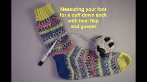 measuring your foot for a sock