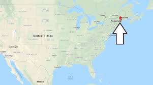 Capital Of Maine Usa Where Is Map