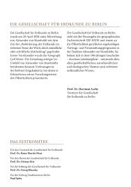 Des programms festlegung des klassennamens. Festveranstaltung 190 Jahre Gesellschaft Fur Erdkunde Zu Berlin Gesellschaft Fur Erdkunde Zu Berlin