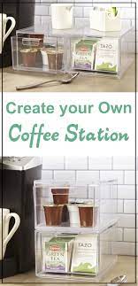 39 ways to sneak storage into your home. Organize All Of Your K Cups Tea Bags And Hot Chocolate Packets These Drawer Organizers Can Stack Or Sit Separat Mini Blender Coffee Organization Easy Coffee