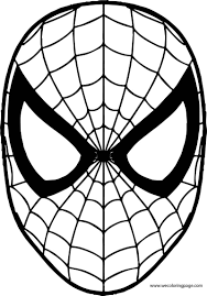 Spiderman Mask Coloring Page Spiderman Coloring Spiderman Mask Coloring Mask