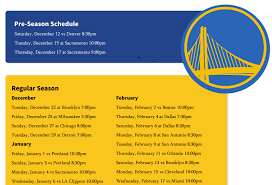 Team schedule including links to buy tickets, radio and tv broadcast channels, calendar downloads, and game results. Printable 2020 21 Golden State Warriors Schedule And Tv Schedule Printerfriendly