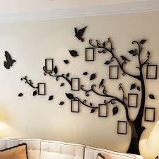 Tree wall mirror wall stickers tree wall murals vinyl wall art tree wall stickers family photo gallery wall wall sticker front wall design wall painting decor. Large Size Tree Photo Frame Acrylic Wall Stickers Living Room Bedroom Decor Photo Frame 3d Diy Stickers Home Decoration Wall Stickers Aliexpress
