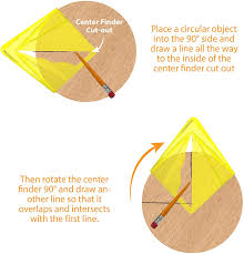 If you look around your home, chances are you will find something in the shape of an octagon. Yellow Transparent Center Finder For 8 Inch Square Round Carpenters Or Around The Home Octagon And 5 3 4 Inch Hexagon Shaped Material Ideal For Woodworkers Squares