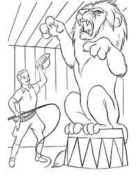 Ausmalbild Dressierter Zirkus Lowe Coloring Pages Circus Pictures Color