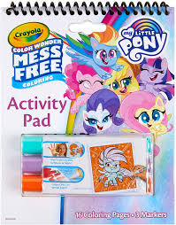 A few boxes of crayons and a variety of coloring and activity pages can help keep kids from getting restless while thanksgiving dinner is cooking. Buy Crayola My Little Pony Color Wonder Activity Pad Mess Free Coloring Gift For Kids Online In Vietnam B08lqzkk9q