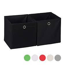 Unterw/äsche socken organizer ordnungsbox faltbox stoffbox f/ür schubladen. Aufbewahrungsbox Ordnungsbox Stoffbox Regalbox Im 2er Pack Idimex Faltbox Felt Mit Filzstoff In Grau Regalkorbe Kuche Haushalt Wohnen Ppt Namenska Rs