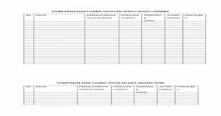Menyiapkan naskah/ dokumen tes 4. Contoh Format Penilaian Hafalan Surat Pendek Kumpulan Surat Penting