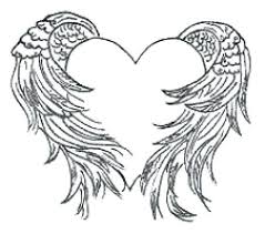 Coloring Pages Of Wings Heart With Wings Coloring Pages Photos Hearts With Wings Coloring Pages Feminin Wings Tattoo Angel Wings Tattoo Heart With Wings Tattoo
