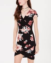 Almost Famous Juniors Framed Wrap Dress Purple Xs Famous Dress Dresses Junior Dresses
