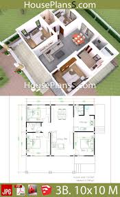Easily select your design for your next tiny home. Low Cost Simple 3 Bedroom House Plans 3d