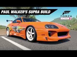 I may have tweaked it a little bit. Paul Walker S Toyota Supra Build Forza Horizon 3 Youtube