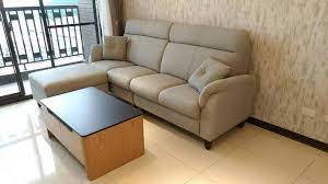 新家入住 選購了舒適高背貓抓皮沙發組 home decor sectional couch furniture