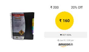 Camlin Kokuyo Premio 5 Subject Notebook B5 300 Pages Black Black Deals Notebook Subjects