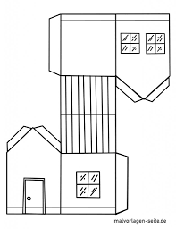 Lambertus mondorfer bastelbogen nummer 60. Bastelvorlagen Kleine Papierhauser Vorlage Papierhaus Basteln