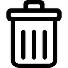 Résultat de recherche d'images pour "icône poubelle"