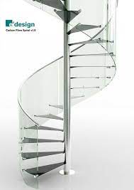 Eestairs Carbon Fiber Glass Staircase Glass Staircase Spiral Staircase Staircase Railing Design