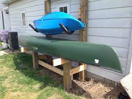 Diy Canoe And Kayak Rack Kayak Storage Rack Diy Kayak Storage Kayak Storage
