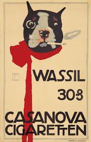 Rennert S Gallery Casanova Cigaretten 1914 Ludwig Hohlwein Vintage Posters Hohlwein Matchbox Art